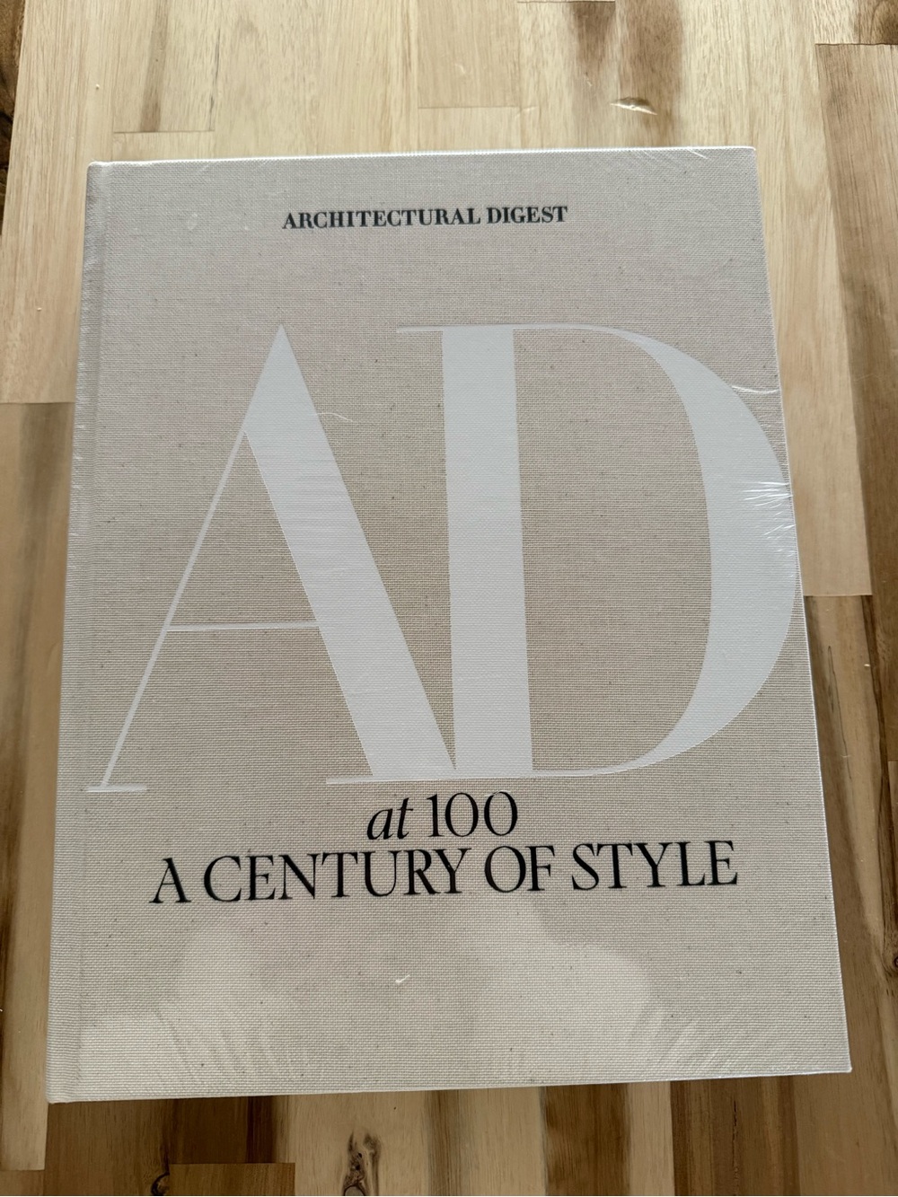 Abrams Books 'AD at 100: A Century of Style' Coffee Table Book - Cream & White